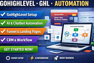 be your ghl expert, automation, ghl sales funnel, ghl automation, crm setup