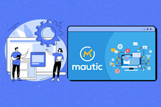 install mautic, configure it and customize branding to align with your company