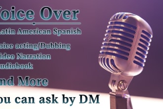 record latin american spanish voice over