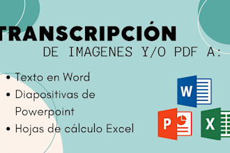 transcribe text from images, scanned documents or pdfs