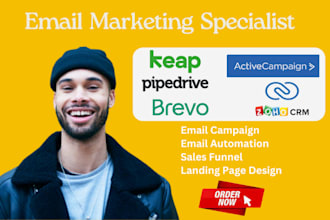 setup activecampaign, brevo, pipedrive, keap, beehiiv, zoho campaign, automation