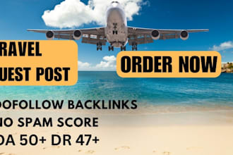 write publish travel guest post, authority backlink, SEO