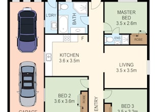 redraw 2d floor plan for real estate agent in 12 hrs