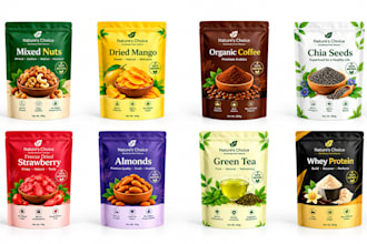 design modern product packaging and label design