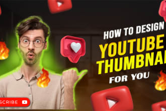 be your professional and attractive youtube thumbnail maker
