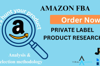 do product research for amazon private label fba