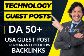 do guest post on technology blogs and give dofollow backlink from tech blog