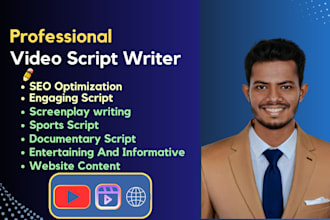 do engaging video script writing for youtube social media and explainer videos