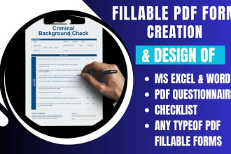 convert word to fillable pdf form, fillable questionnaire, checklist, worksheet
