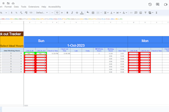 make google attendance sheet for employee tracking