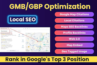 do google map citations for gbp, gmb ranking and local SEO