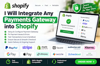 integrate any payment gateway into shopify