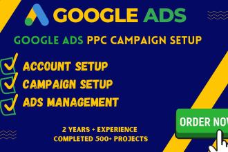 create, optimize and manage your google ads PPC campaigns