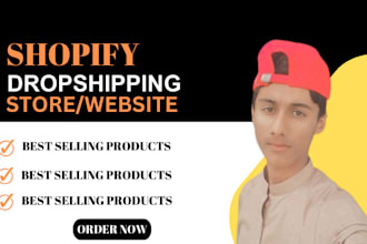 build shopify dropshipping store