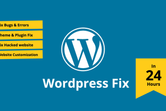 fix wordpress bugs, errors or customize