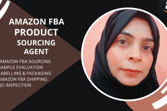 be your amazon fba product sourcing agent in china