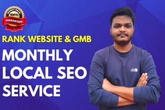 monthly local SEO service for roofing, plumbing, lawyer, locksmith, home repair