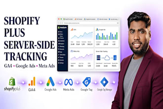 setup shopify ga4 ecommerce server side tracking, google tag manager for shopify
