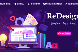 redesign logo, edit or update your existing, and design new in 12 hours