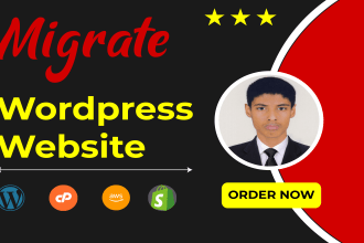 quickly migrate wordpress websites to new host and domains
