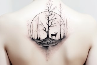 create a minimalist tattoo design