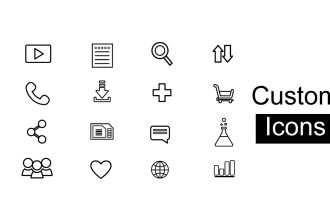 create unique custom icons or vector line icons