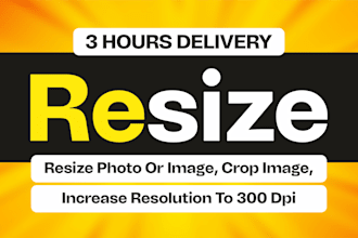 edit, resize, redesign, crop and expand image in photoshop