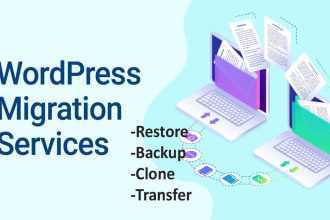 migrate, backup, transfer, move wordpress website to new host or domain