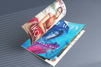 design stunning, fashion magazine, magazine cover, layout, newsletter