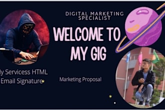 design unique HTML email signature