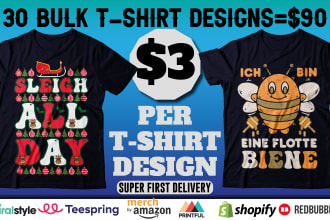 do bulk t shirt designs or trendy designs for your pod
