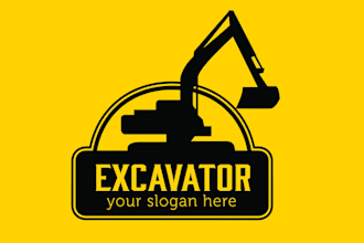 design high quality excavator logo with satisfaction guarantee
