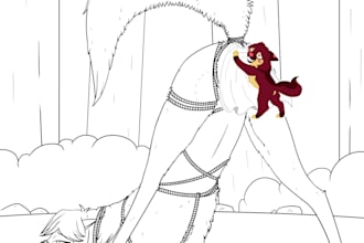 draw furry, feral or anthro art nsfw