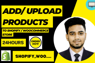 add uploade products to shopify woocommerce store