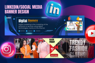 design linkedin or social media banner design