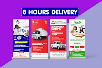 design professional roll up banner