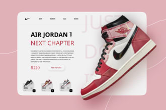 create your website landing page on figma