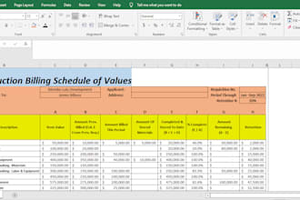 do construction schedule of values