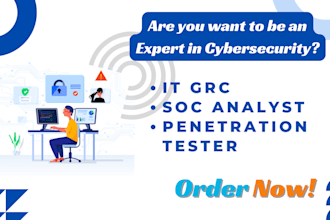 help you expert cybersecurity analyst with grc and vapt