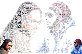 design word art typography text art word cloud art