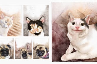 do realistic watercolor with high resolution