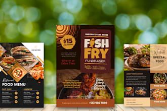 design creative party flyer, corporate flyer food flyer christmas flyer