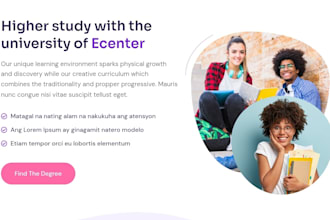 create educational website design