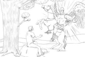 bible christian  coloring book illustration