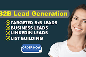 do b2b lead generation, web research and email list building