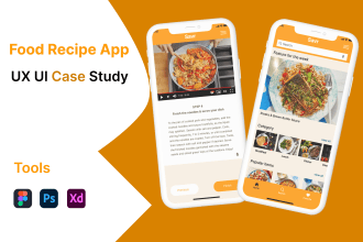 ux ui design case study layout for portfolio using figma