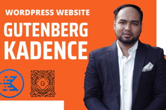 create a responsive wordpress website using custom gutenberg or kadence blocks