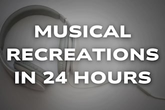recreate or remake songs of any genre for you in 24 hours