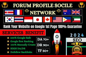 create 7000 forum profile SEO backlinks, link building