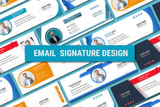 design professional email signature for outlook,gmail